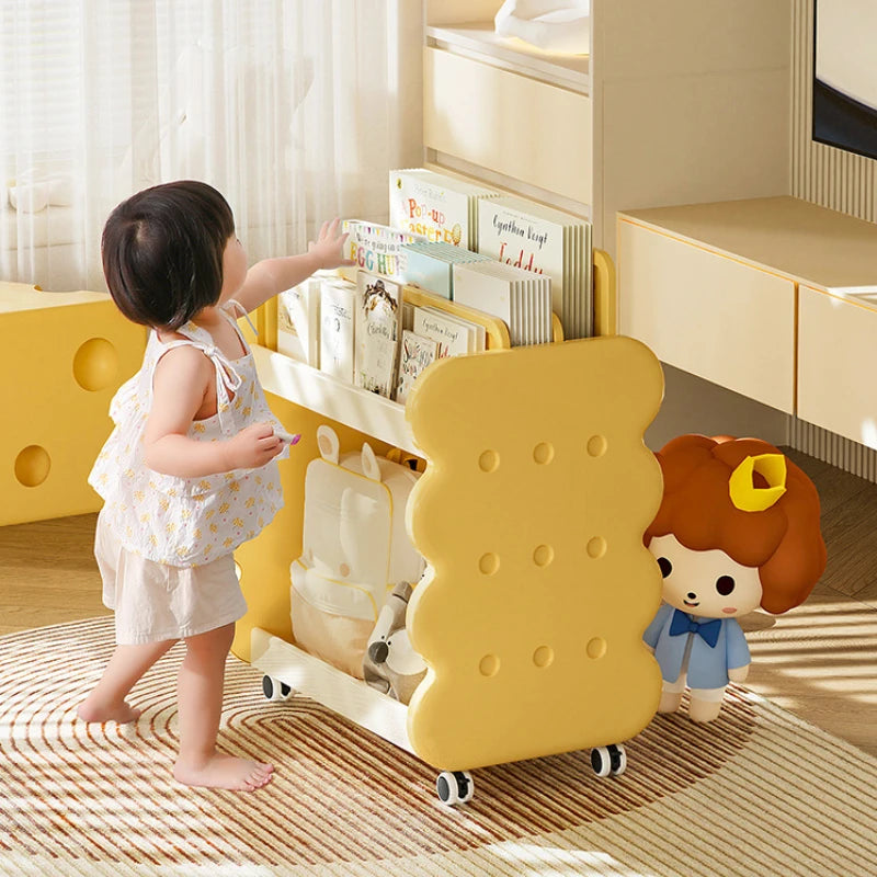 Adjustable Kids Bookshelf - 200LBS Capacity Floor-Standing Organizer for Toys/Books, Eco ABS Plastic Children's Bookshelf