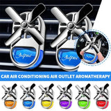 New Car Aromatherapy Air Freshener Rotating Propeller Vent Fragrance Aromatherapy Creative Mini Perfume Decoration Accessories