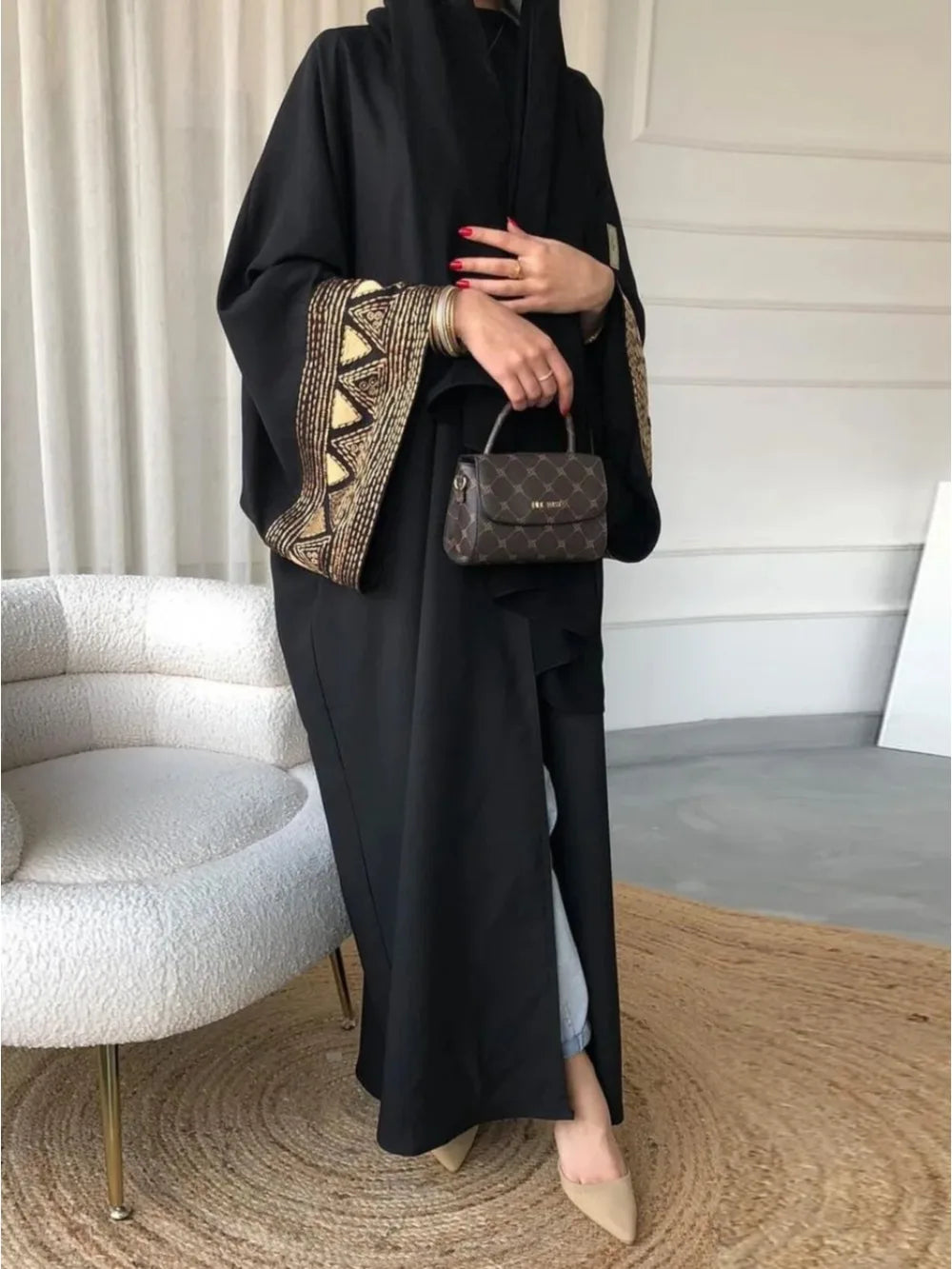 Morocco Kaftan Abayas Eid Muslim Abaya for Women Dubai Dresses Jalabiya Embroidery Ramadan Islam Vestidos Arab Long Robe 2025
