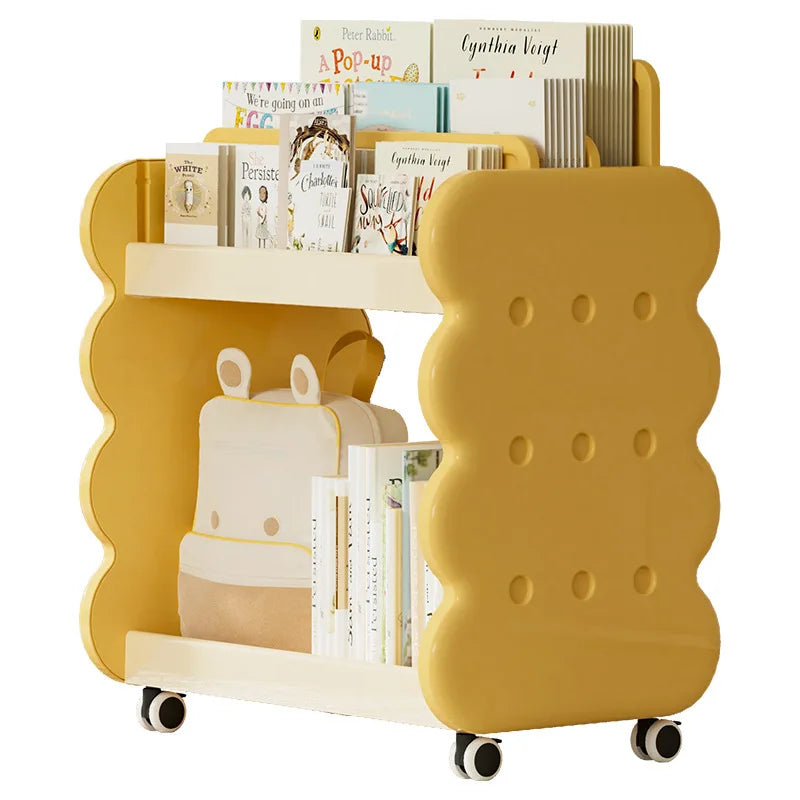 Adjustable Kids Bookshelf - 200LBS Capacity Floor-Standing Organizer for Toys/Books, Eco ABS Plastic Children's Bookshelf