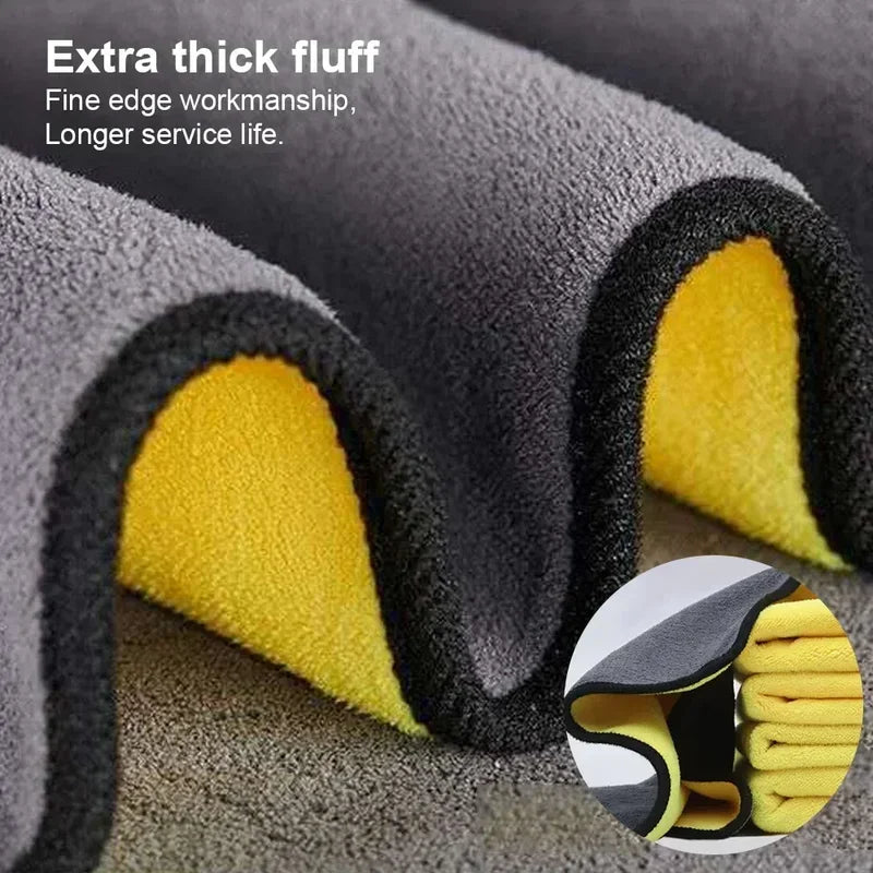 Cars Wash Microfiber Towel 30x30/60CM Car Cleaning Drying Cloth Hemming Cars Care Cloth Detailing Car Wash Towel