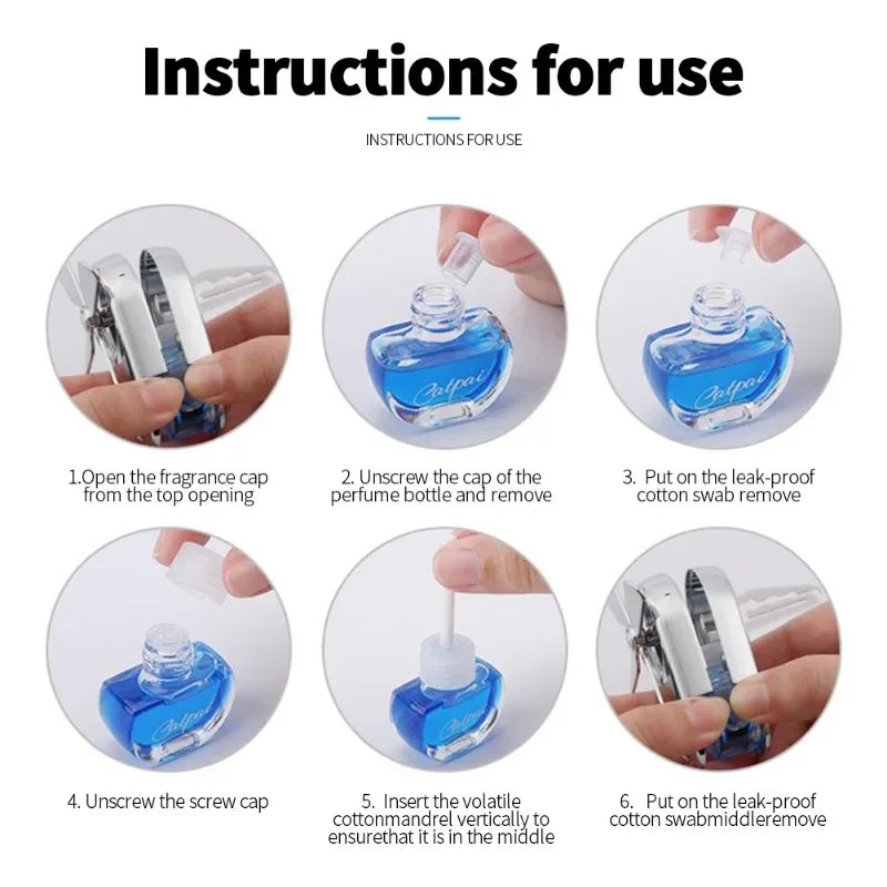 New Car Aromatherapy Air Freshener Rotating Propeller Vent Fragrance Aromatherapy Creative Mini Perfume Decoration Accessories