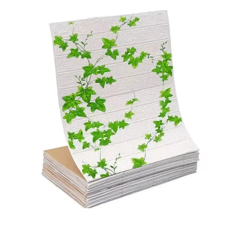 3D Brick Pattern Wall Panels Wallpaper 70cm*1/2/5/10m DIY Waterproof for Living Room Bedroom Kitchen Background Wall Decoration