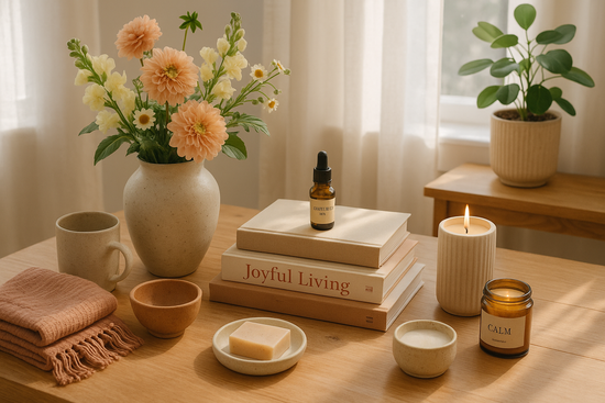 create an image of Curated for Joyful Living
