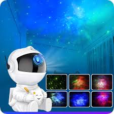 Galaxy Star Projector Starry Sky Night Light Astronaut Lamp Home Room Decor Decoration Bedroom Decorative Christmas Gift