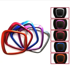 Car Styling Steering Wheel Center Logo Covers Stickers Trim For Audi A4 B6 B7 B8 A6 C6 A5 Q7 Q5 A3 Interior Accessories