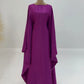 Ramadan Satin Abaya Islam Muslim Summer Batwing Sleeve Maxi Dress Kebaya Abayas For Women Kaftan Robe Musulmane Femme Vestidos