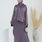 Eid Modest Satin Khimar Abaya Dubai Luxury 2024 Muslim Islam Arabic Abayas For Women Kaftan Hijab Dress Robe Femme Musulmane