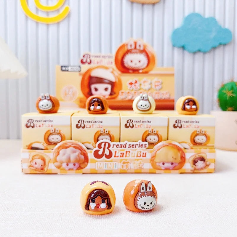New Labubu Cartoon Cute Grain Cute Ornament Trendy Play Blind Box Plush Mini Handmade Model Blind Bag Creative Cartoon Design Di