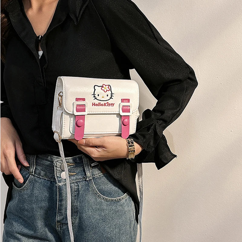 Anime Sanrio Crossbody Bags Hello Kitty Melody Kuromi Cinnamon Girls Women Luxury Brand Bag High Quality Designer Bags Gifts