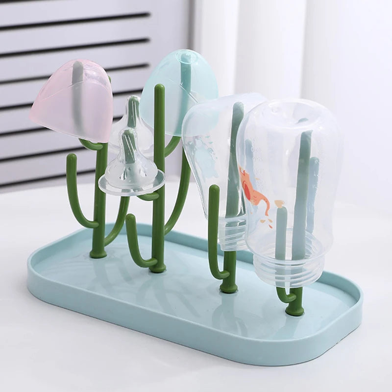 Baby Tree-shaped Milk Bottle Drain Rack, Dust-proof Milk Bottle Holder, Cup Drain Rack Easter Gift