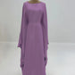Ramadan Satin Abaya Islam Muslim Summer Batwing Sleeve Maxi Dress Kebaya Abayas For Women Kaftan Robe Musulmane Femme Vestidos