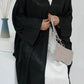 Ramadan Shiny Satin Open Kimono Abaya Dubai Luxury 2025 Muslim Kaftan Dress Abayas For Women Islam Clothing Robe Femme Musulmane