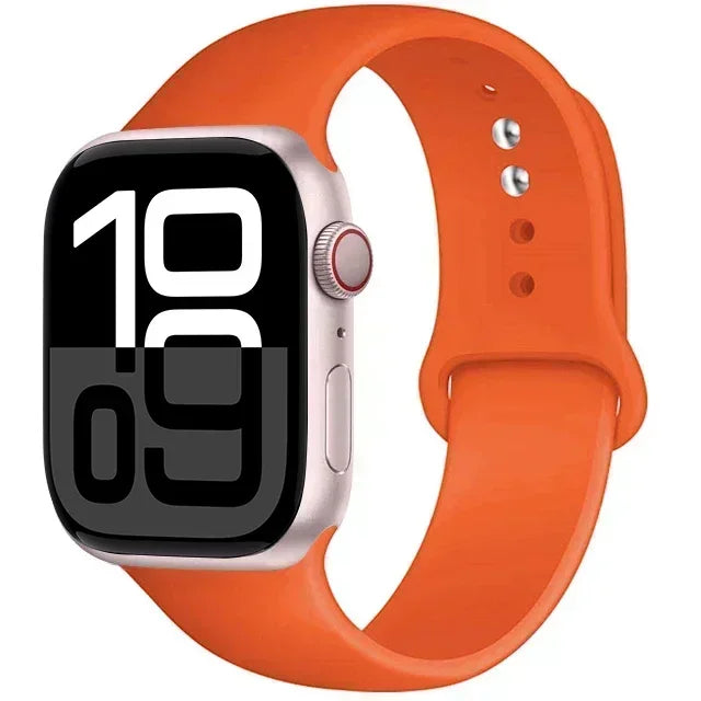 Silicone Band For Apple iWatch series S10 46mm 42mm straps 44mm 45mm 40mm 41mm sport bracelet 8 7 6 5 4 3 SE 9 Ultra 2 49mm band