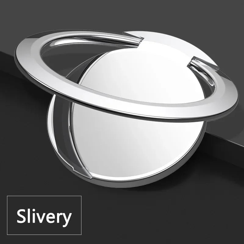 Universal Thin Luxury Metal Mobile Phone Holder Foldable Car Bracket  Cellphone Accessories Finger Ring Stand for iPhone Xiaomi