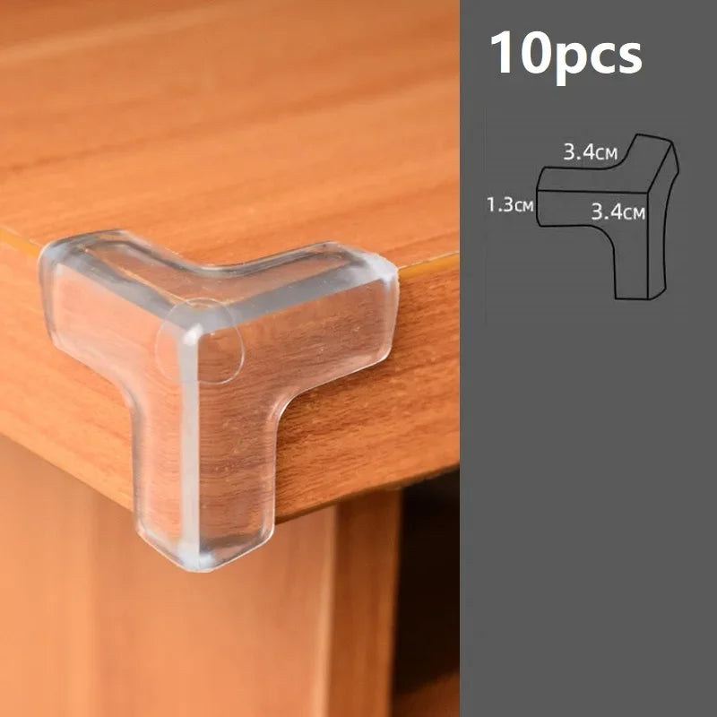 4/10/20pcs Baby Safety Corner Silicone Protector Table Soft Transparent Children Anti Collision Corner Edge Protection Guards