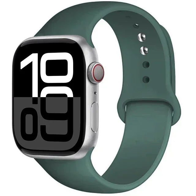 Silicone Band For Apple iWatch series S10 46mm 42mm straps 44mm 45mm 40mm 41mm sport bracelet 8 7 6 5 4 3 SE 9 Ultra 2 49mm band