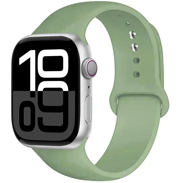 Silicone Band For Apple iWatch series S10 46mm 42mm straps 44mm 45mm 40mm 41mm sport bracelet 8 7 6 5 4 3 SE 9 Ultra 2 49mm band