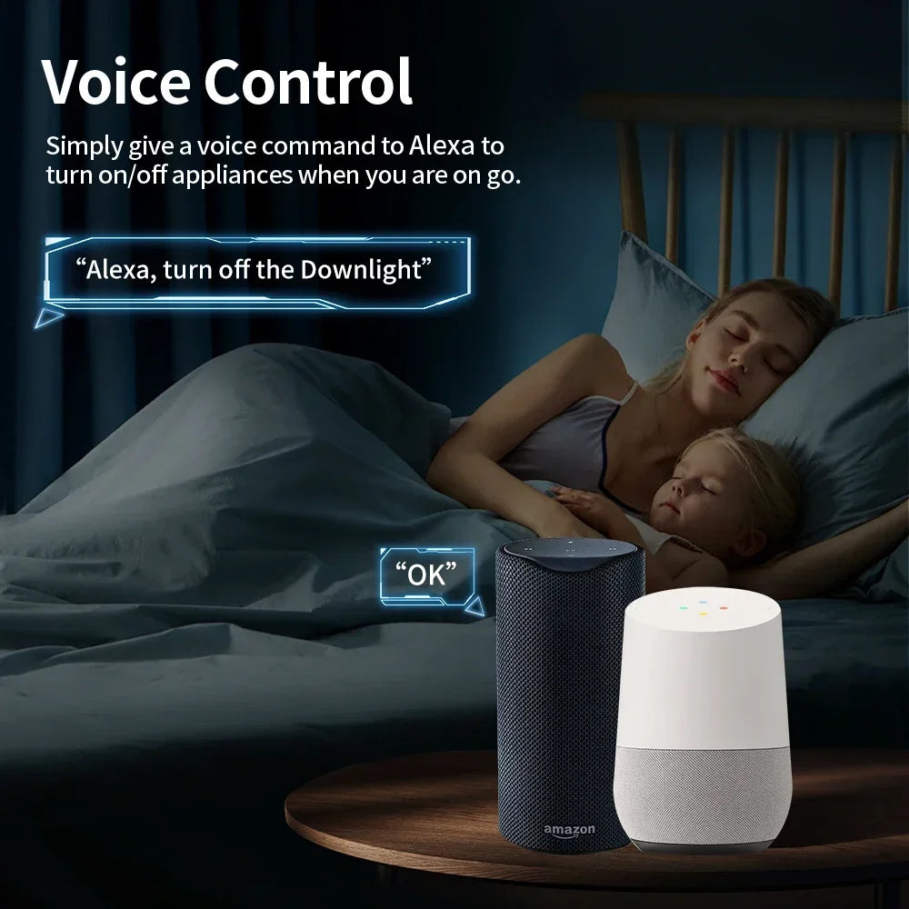 TNCE Tuya Smart Home Socket WiFi/Zigbee 16/20A EU Plug Outlet Remote Control Timer Power Monitor Support Voice Google Home Alexa