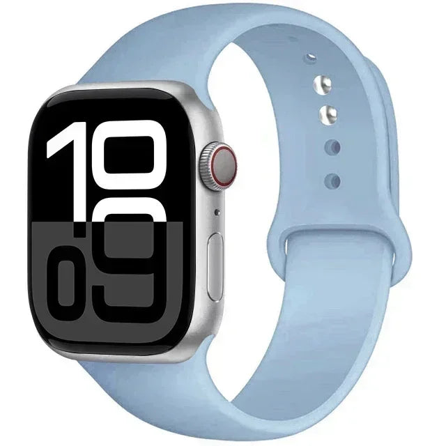 Silicone Band For Apple iWatch series S10 46mm 42mm straps 44mm 45mm 40mm 41mm sport bracelet 8 7 6 5 4 3 SE 9 Ultra 2 49mm band