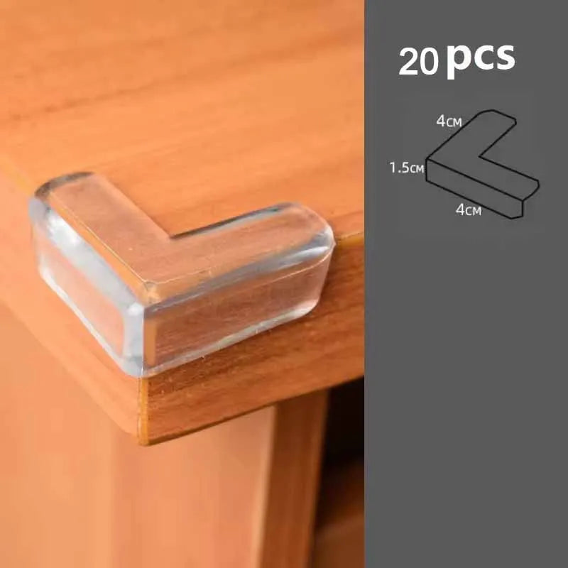 4/10/20pcs Baby Safety Corner Silicone Protector Table Soft Transparent Children Anti Collision Corner Edge Protection Guards