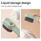 1 Multifunctional Cleaning Shoe Brush Soft Automatic Liquid Shoe Brush Soap Brush with Hook Cleaning Tool, Tiny and Convenient