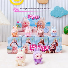 New Labubu Cartoon Cute Grain Cute Ornament Trendy Play Blind Box Plush Mini Handmade Model Blind Bag Creative Cartoon Design Di