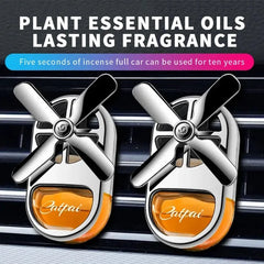 New Car Aromatherapy Air Freshener Rotating Propeller Vent Fragrance Aromatherapy Creative Mini Perfume Decoration Accessories
