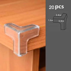 4/10/20pcs Baby Safety Corner Silicone Protector Table Soft Transparent Children Anti Collision Corner Edge Protection Guards