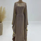 Ramadan Satin Abaya Islam Muslim Summer Batwing Sleeve Maxi Dress Kebaya Abayas For Women Kaftan Robe Musulmane Femme Vestidos