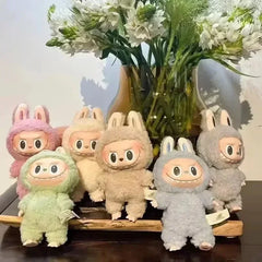 Mokoko Labubu The Monsters Vinyl Face Doll Heart-Moving Macaron Doll Blind Box Blind Bag Hanging Pendant Christmas Birthday Gift