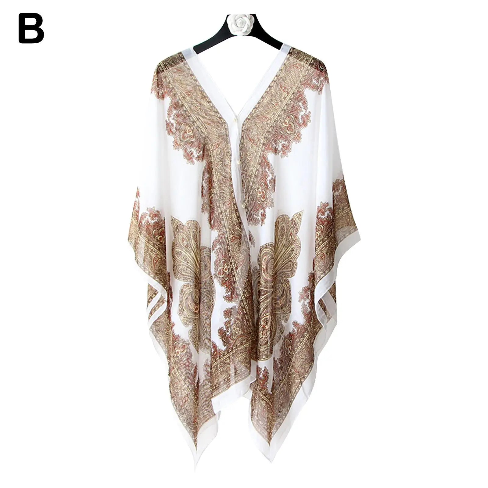 2025 Women Chiffon Beach Cover Up Kaftan Tunic Dress Bikini Swimsuit Sarong Pareo Bathing Suit Resort Wear Swimwear Loose