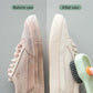 1 Multifunctional Cleaning Shoe Brush Soft Automatic Liquid Shoe Brush Soap Brush with Hook Cleaning Tool, Tiny and Convenient