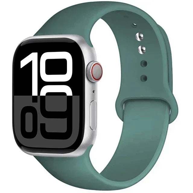 Silicone Band For Apple iWatch series S10 46mm 42mm straps 44mm 45mm 40mm 41mm sport bracelet 8 7 6 5 4 3 SE 9 Ultra 2 49mm band