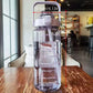 [Hot Sales] Outdoor Camping Large Capacity Water Cup, Plastic Cup with Straw, Drinking Tools