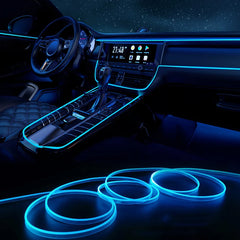 3M/5M LED Car Interior Decoration Light EL Wiring Neon Strip For Auto DIY Flexible Ambient Light with USB Drive Ambient Lamp