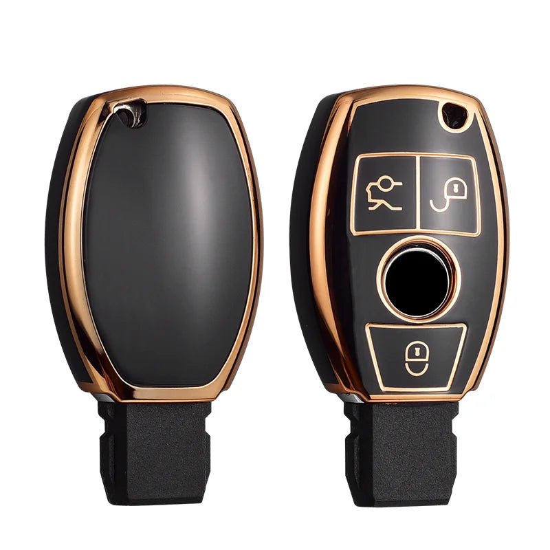 HOT TPU Car Key Case Cover Shell Fob For Mercedes Benz A C E S Class W204 W205 W212 W213 W176 GLC CLA AMG W177 Auto Accessories