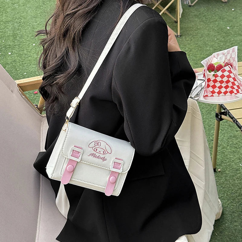 Anime Sanrio Crossbody Bags Hello Kitty Melody Kuromi Cinnamon Girls Women Luxury Brand Bag High Quality Designer Bags Gifts