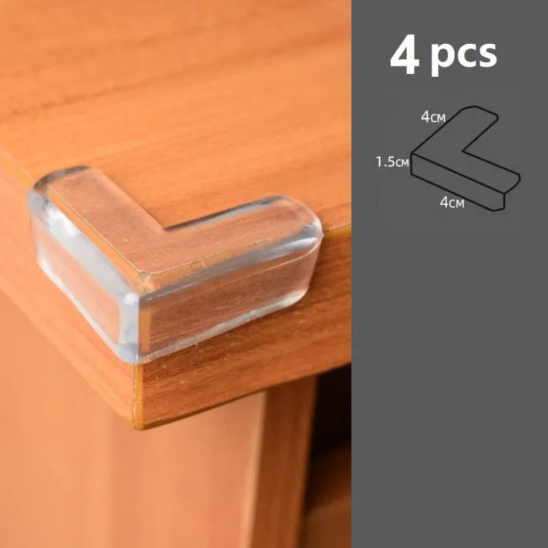 4/10/20pcs Baby Safety Corner Silicone Protector Table Soft Transparent Children Anti Collision Corner Edge Protection Guards