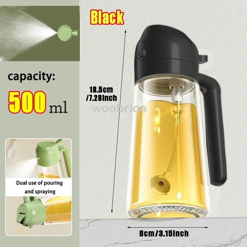 Oil Dispenser Seasoning Accessories Oil Cruet Bottle Oil Spray Kitchen Utensils for Kitchen Barbecue Oils Sprayer Container