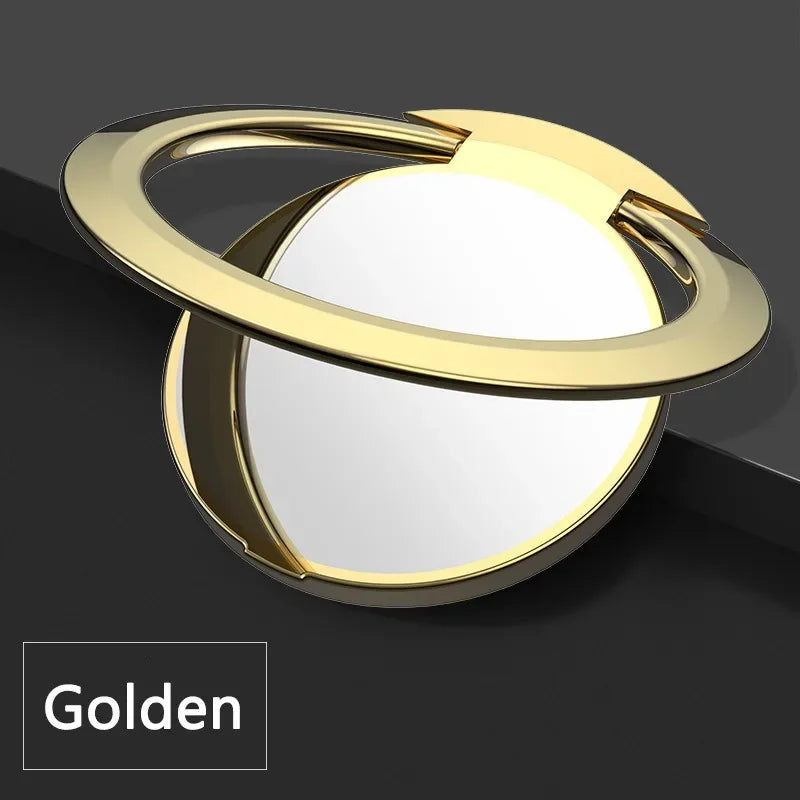 Universal Thin Luxury Metal Mobile Phone Holder Foldable Car Bracket  Cellphone Accessories Finger Ring Stand for iPhone Xiaomi