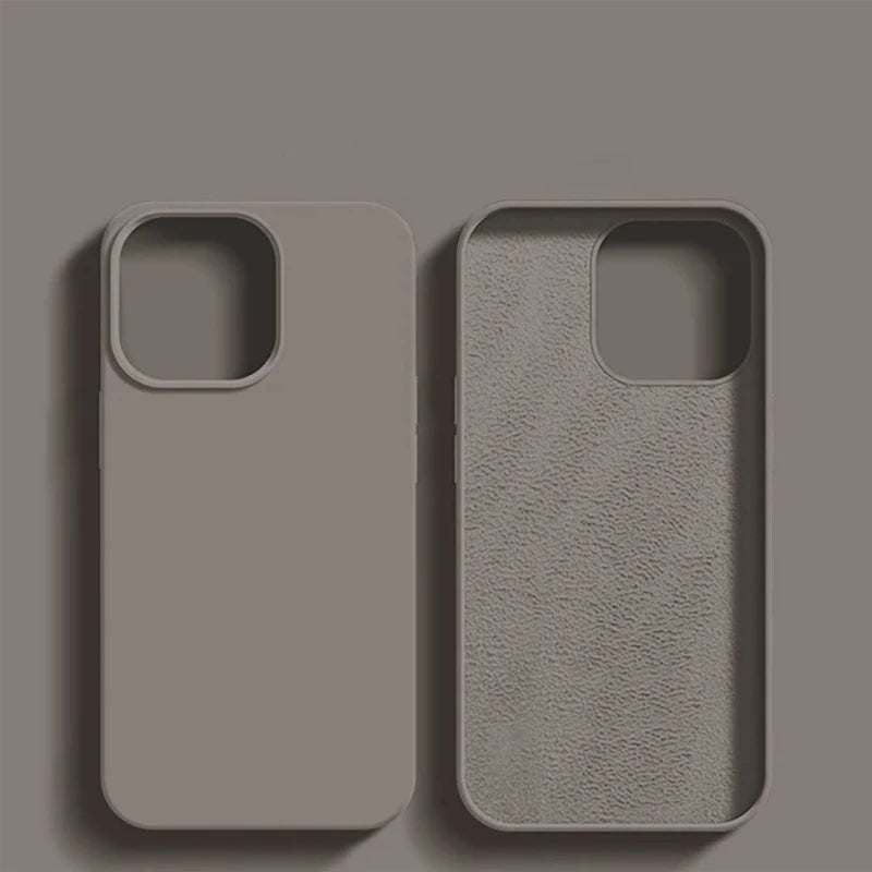 Original Liquid Silicone Case For iPhone 15 13 14 12 11 16 Pro Max Cover For iPhone 16 15 Plus Shockproof Case Phone Accessories
