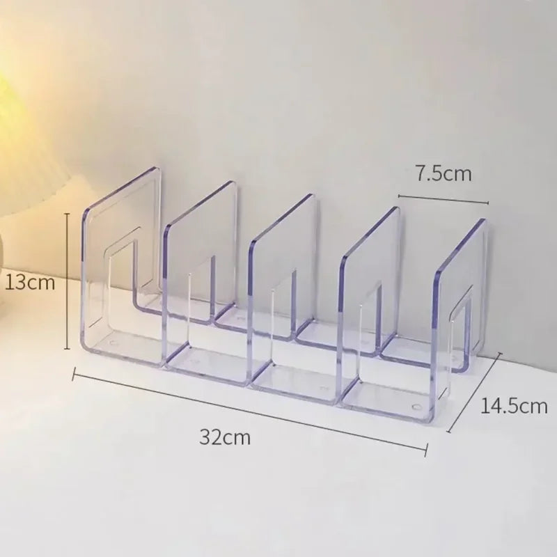 Acrylic handbag storage rack handbag divider organizer luxury bags storage rack for women transparent partition display cabinet