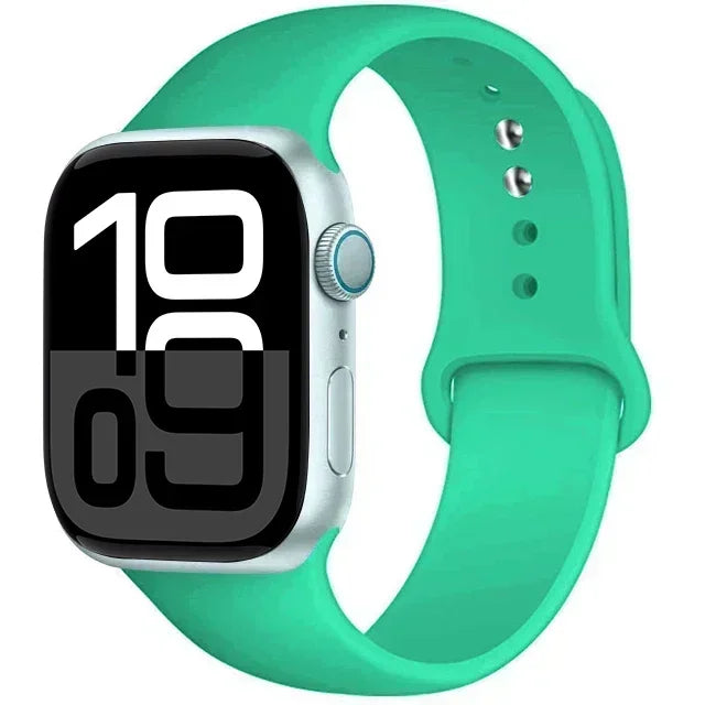 Silicone Band For Apple iWatch series S10 46mm 42mm straps 44mm 45mm 40mm 41mm sport bracelet 8 7 6 5 4 3 SE 9 Ultra 2 49mm band