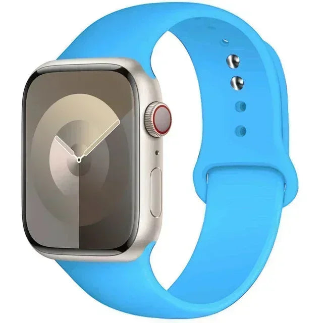 Silicone Band For Apple iWatch series S10 46mm 42mm straps 44mm 45mm 40mm 41mm sport bracelet 8 7 6 5 4 3 SE 9 Ultra 2 49mm band