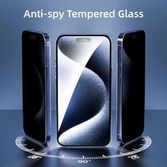4PCS Privacy Screen Protector for iPhone 16 15 14 13 Pro Max 15 14 Plus 13 12 mini 11 Pro XS Max X XR Privacy Tempered Glass