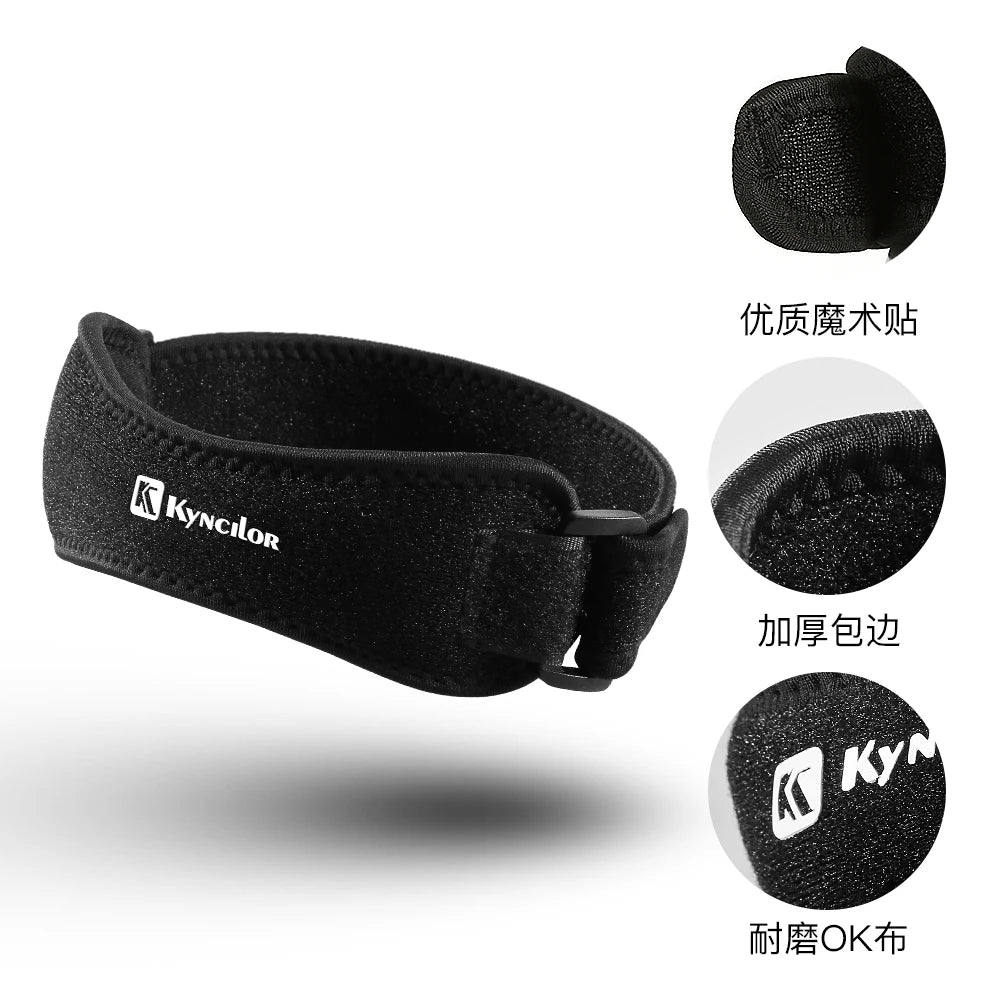 1PC Patella Kneecap Band Adjustable Silica Gel Knee Tendon Strap Protector Knee Pad Running Sports Cycling Gym Knee Support