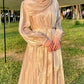 Women Eid Muslim Abaya 3 Piece Set with Scarf Lantern Sleeve Gorgeous Party Dress Pearls Belt Long Robe Abayas Kaftan Vestidos