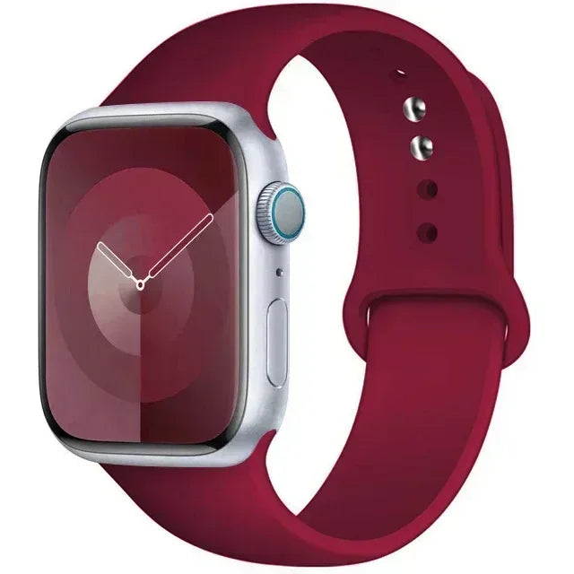 Silicone Band For Apple iWatch series S10 46mm 42mm straps 44mm 45mm 40mm 41mm sport bracelet 8 7 6 5 4 3 SE 9 Ultra 2 49mm band