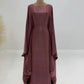 Ramadan Satin Abaya Islam Muslim Summer Batwing Sleeve Maxi Dress Kebaya Abayas For Women Kaftan Robe Musulmane Femme Vestidos